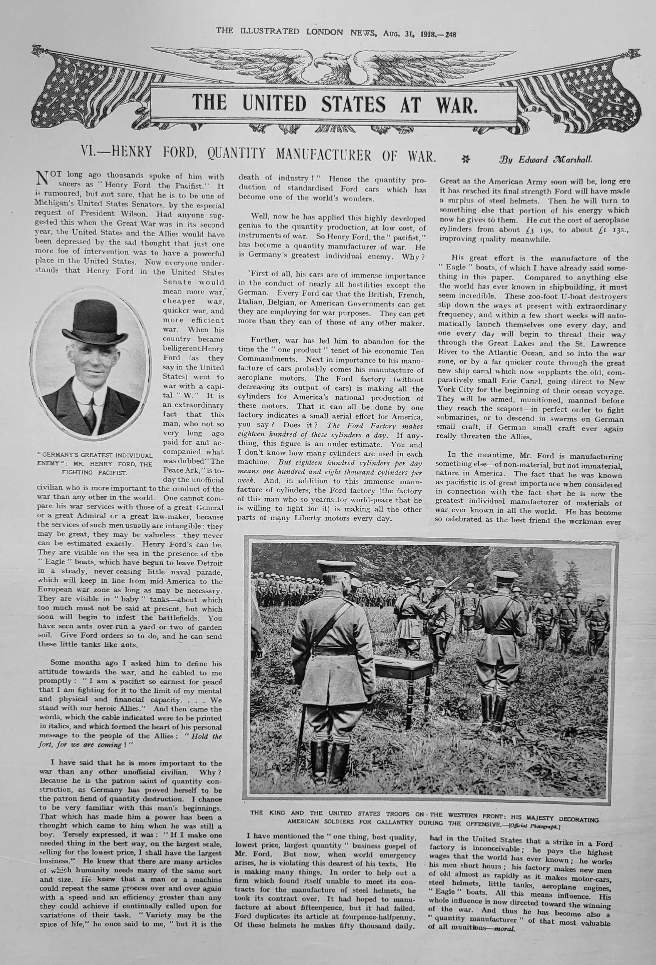United states at war aug 31 1918